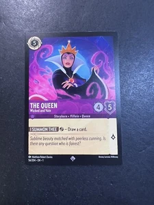 ๐ฎ2023 Disney Lorcana The Queen 56/204 Super Rare Non-Foil Wicked And Vain MINT - Picture 1 of 1