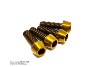 BRONZE KASH USA Titanium Taper Brake Caliper Bolts M6x18 Hope Shimano Sram Hayes - Picture 1 of 2