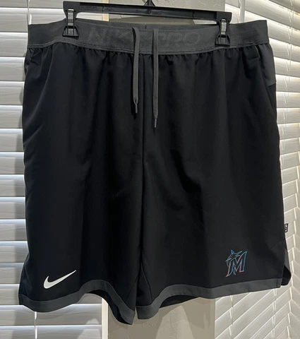 Miami Marlins Nike Dri-Fit Flex Vent MLB Baseball Shorts Men’s Size XXL NWT 2023 Cover