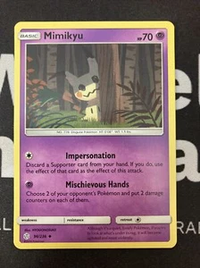 Pokemon - Mimikyu 96/236 - Cosmic Eclipse - Uncommon - Near Mint - Picture 1 of 1