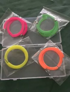 4 Pairs 80s Neon Earrings Women 90s Retro Hoop Drop Dangle Earrings New in Box - Picture 1 of 11