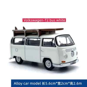 Diecast 1:76 Scale Vw T2 Surfboard Station Wagon Alloy Car Model Collectible Toy - Picture 1 of 13