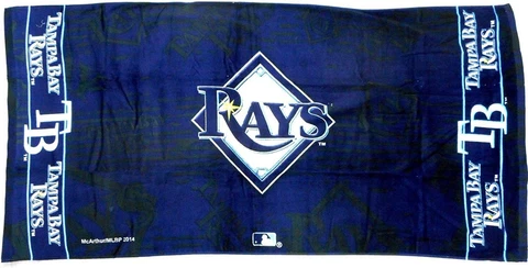 MLB Tampa Bay Rays McArthur 30" X 60 " Pool Beach Dorm Towel NEW! Cover