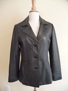 NEU AVANTI PETITE LEDERJACKE, GRÖSSE PM, SCHWARZ, $ 358 - Bild 1 von 4