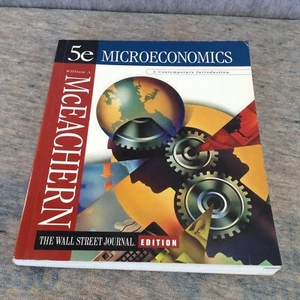 VINTAGE 1999 PAPERBACK Microeconomics : a Contemporary Introduction 5E WSJ ED. - Imagen 1 de 12