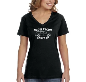 Women's Regulators Mount Up Mini Van Mom Mother's Day Gift V-Neck T-Shirt - Picture 1 of 7