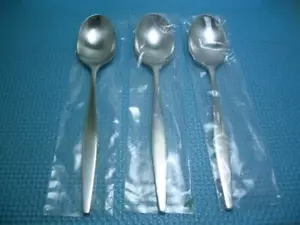 Lauffer VANTAGE Set of 3 NEW Soup Spoons 7 5/8" Stainless 18/8 Flatware Japan - Picture 1 of 4