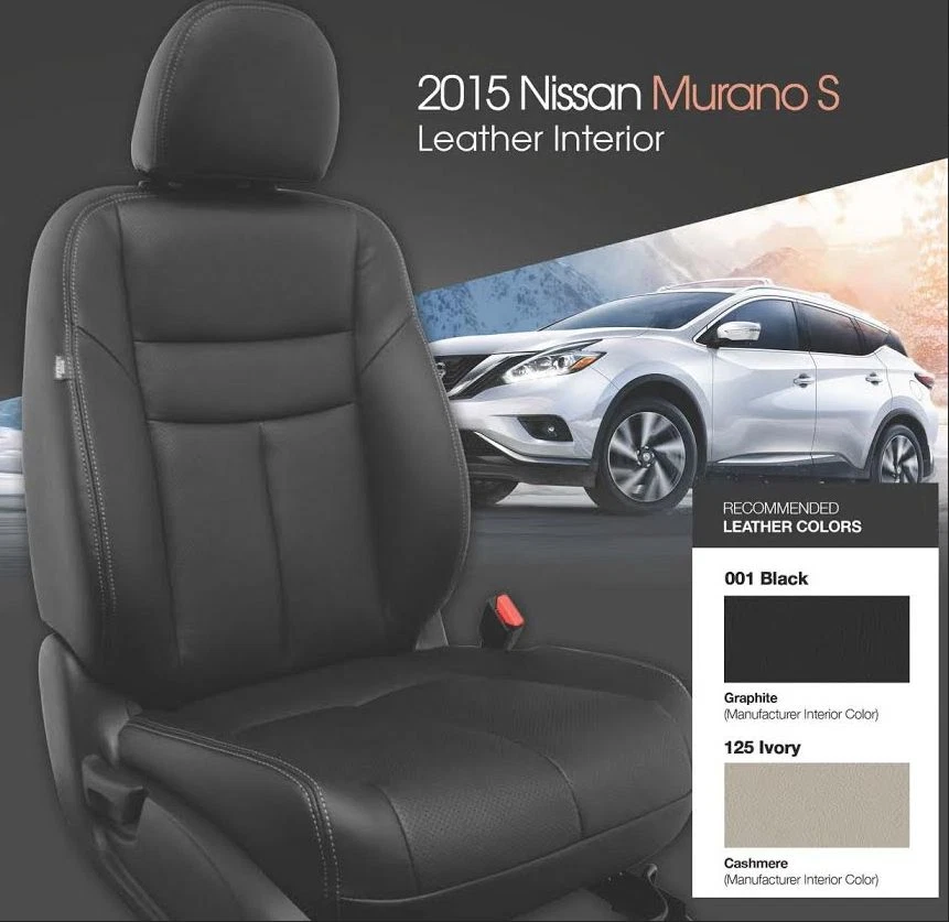KIT INTERIOR CUERO PARA NISSAN MURANO S/SE/SL 2015-2017 - TODOS LOS COLORES DE FÁBRICA Foto 1 de 1