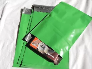 50 grüne 7,5x10,5 flache Poly Versandtaschen Versand Post Umschlag Taschen mit Selbstversiegelung - Bild 1 von 5