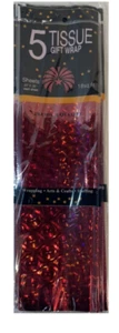 60pcs Christmas Gift Wrapping Paper Holiday Party Glitter Red Color - Picture 1 of 1