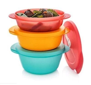 Tupperware Soup Mugs Crystalwave Container Various Colours Sizes 2l 1.5L 1L New - Picture 1 of 3
