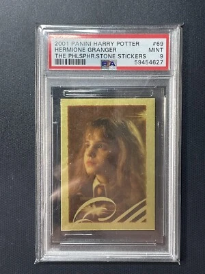 2001 Panini Harry Potter Philosopher's Stone Stickers #69 Hermione Granger PSA 9 - Image 1 of 2