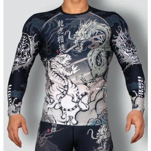 BTOPERFORM [FX-136] Compression Skin Under Rash guard Tight Base layer Gym MMA - Picture 1 of 10