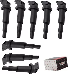 ignition coil pack of 8 Compatible with BWM X5 740I 745LI 750 740 528I 535I 550I - Picture 1 of 7