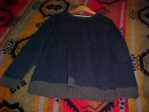 Men's Amplify Blue and Gray Terry Crew Neck Pullover Sweatshirt, Size Large NWT - Picture 1 of 7