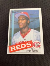 ERIC DAVIS ROOKIE 1985 TOPPS CINCINNATI REDS RC LEGEND BASEBALL CARD !!!!!!
