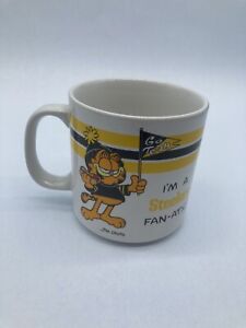 Vintage Garfield "I'm a Steelers Fan-Atic" 3.5" Ceramic Coffee Mug Jim Davis 78'