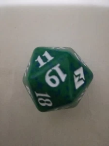 dado D20 magic battaglia per zendikar verde - Foto 1 di 1