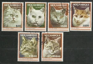 Mozambique 1979 SC # 618-23. Cats. Set of 6. CTO. OG. VF - Picture 1 of 1