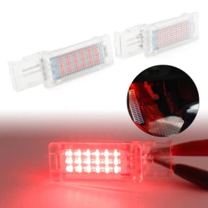For VW SKODA 2x Red LED Footwell Light Lamp - Picture 1 of 6