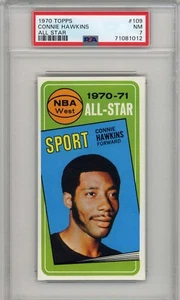 1970-71 Topps NBA Connie Hawkins All Star #109 PSA 7 NM - Bild 1 von 2
