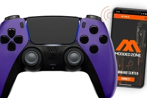 Soft Purple Smart Rapid Fire Custom Modded Controller compatible with PS5 FPS - Picture 1 of 8