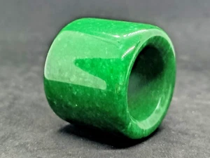 Anillo Antiguo Zhi Jade Turquesa Natural Artesanía China - Imagen 1 de 6