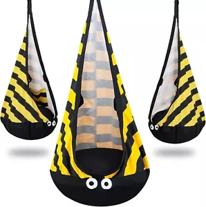 Kids Pod Swing Seat Hanging Chair with Inflatable Cushion Outdoor and Indoor - Picture 1 of 7