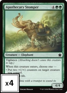 MTG (x4) Apothecary Stomper (x4) Playset (Foundations C#099) NM/LP - Picture 1 of 1