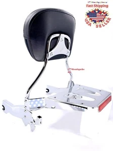 NEW Chrome Sissy bar backrest with luggage rack for HARLEY BREAKOUT 2018 19 2022 - Picture 1 of 7