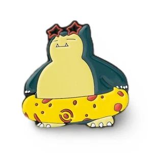Snorlax with Floater Beach Pool Party Anime Movie Pin TCG & Video Game Brooch - Picture 1 of 5