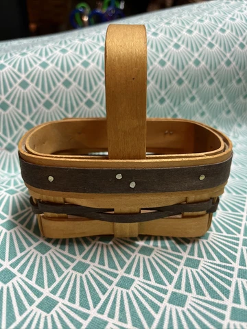 ROYCE CRAFT BASKETS Hand Crafted SMALL Business Card  With Handle Made in OHIO Cover
