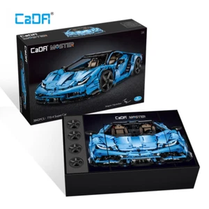 3842pcs 1/8 Blue Hypercar Building Blocks Set C61041 MOC Technic Car Model Kit - Picture 1 of 25