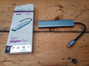 USB-C to HDTV + SD/TF + USB3.0 + PD Hub - Model YG-2120 - Picture 1 of 8
