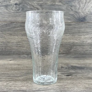 Vintage Enjoy Coca Cola Pebble Clear Drinking Glass 12 Oz - Picture 1 of 7