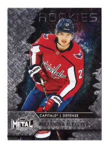 Tarjeta de novato Skybox Metal Universe 2020-21 Alexander Alexeyev capitales como nueva - Imagen 1 de 2