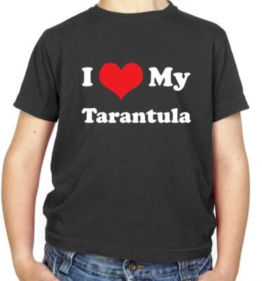 DRESSDOWN I Love My Tarantula Kinder T-Shirt - Spinne - Haustier - Tier - Geschenk - Geschenk