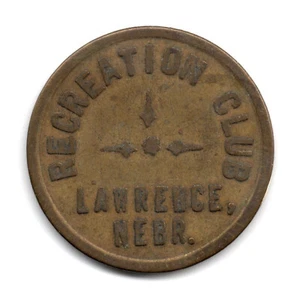 RECREATION CLUB • GOOD FOR 5¢ IN MERCHANDISE • LAWRENCE, NE. • TC-508067 - Picture 1 of 2