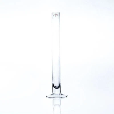 Reagenzglas, Glasvase SOLIFLEUR mit Fuss H. 30cm D. 3cm rund klar Sandra Rich - Bild 1 von 2