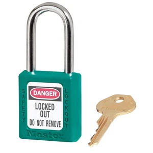 MASTER LOCK 410TEAL Lockout Padlock,KD,Teal,1-3/4"H 4FG04 - Picture 1 of 1