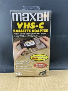 Maxell VHS-C Cassette Adapter Sealed MULTIPLE VHS SHIP FREE! - Picture 1 of 2