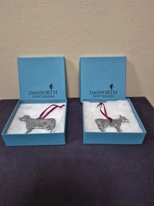 Danforth Zwerge - Kuh Ornamente - 2 Stück - Bild 1 von 10