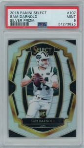 2018 Select SILVER PRIZM REFRACTOR - SAM DARNOLD Rookie RC Card PSA 9 MINT - Bild 1 von 2