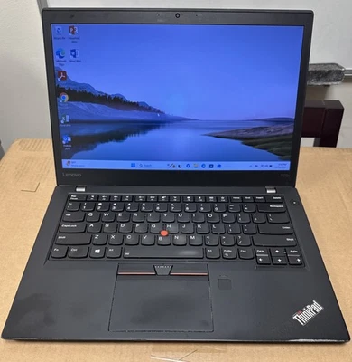 Lenovo ThinkPad T470s 14" Intel i5-7300U 8 GB Ram 256SSD Laptop Win 11 w/Office - Image 1 of 4