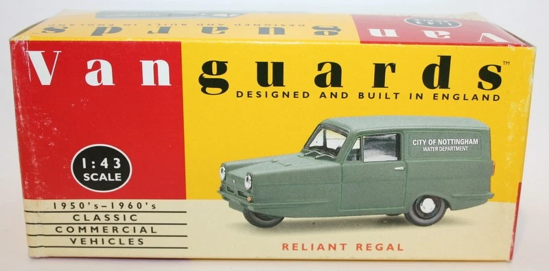 Vanguards 1/43 Scale VA22002 Reliant Regal - Nottingham Water - Image 1 of 2