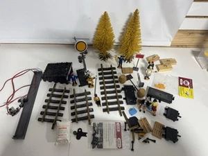 Lot LGB Train Track Pieces Switch Bolt Connectors Tracks People. Fast Shipping - Picture 1 of 8