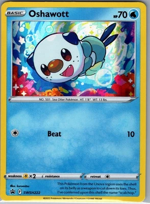Oshawott SWSH222 Holo SWSH: Sword & Shield Promo Cards - Pokemon Card - NM - Image 1 of 2