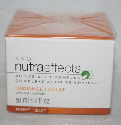 Avon NUTRAEFFECTS Complejo de Semillas Activas CREMA DE NOCHE RADIANTE 1.7 fl oz Nuevo Foto 1 de 4