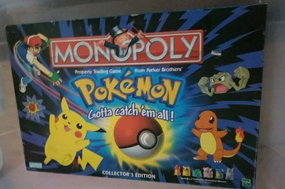 Vintage Hasbro Pokemon Collector's Edition Monopoly Board Game 1999 - Image 1 of 4