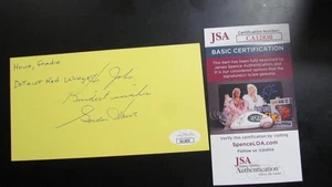 Gordie Howe signed Index Card JSA Certified - Picture 1 of 4